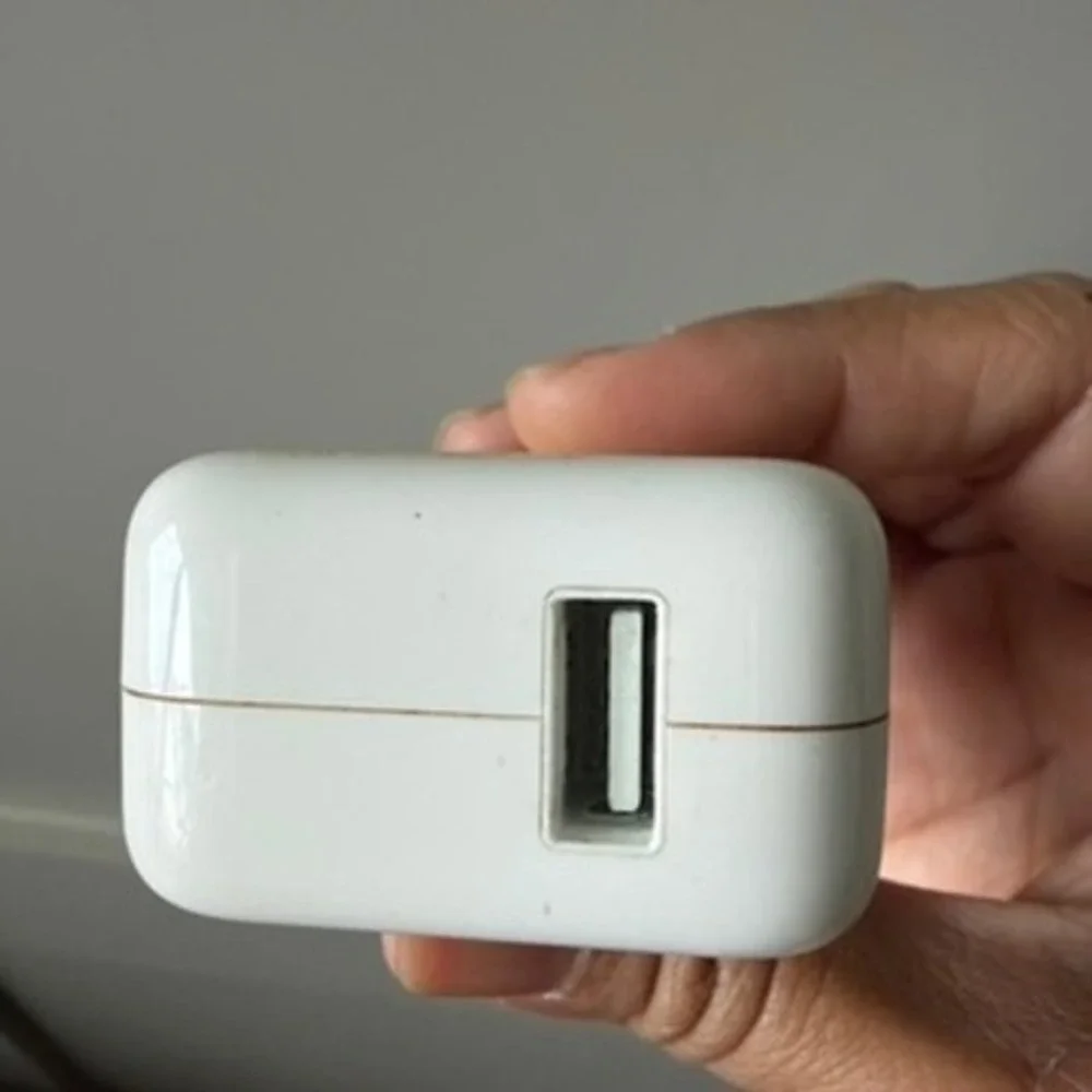 Apple 12W USB Power Adapter A1401 White USB-A Folding Prong Wall Charger OEM